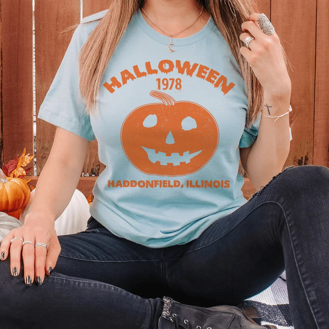 Halloween Pumpkin Tee - Soft & Stylish
