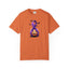 Halloween Unisex T-Shirt with Elegant Purple Ribbon Design