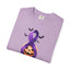 Halloween Unisex T-Shirt with Elegant Purple Ribbon Design