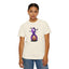 Halloween Unisex T-Shirt with Elegant Purple Ribbon Design