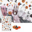 Calcomanías de Arte de Uñas de Halloween - Diseños Festivos de Calabaza, Esqueleto y Araña