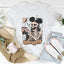 Camiseta de Halloween con Orejas de Ratón Esqueleto