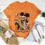 Camiseta de Halloween con Orejas de Ratón Esqueleto