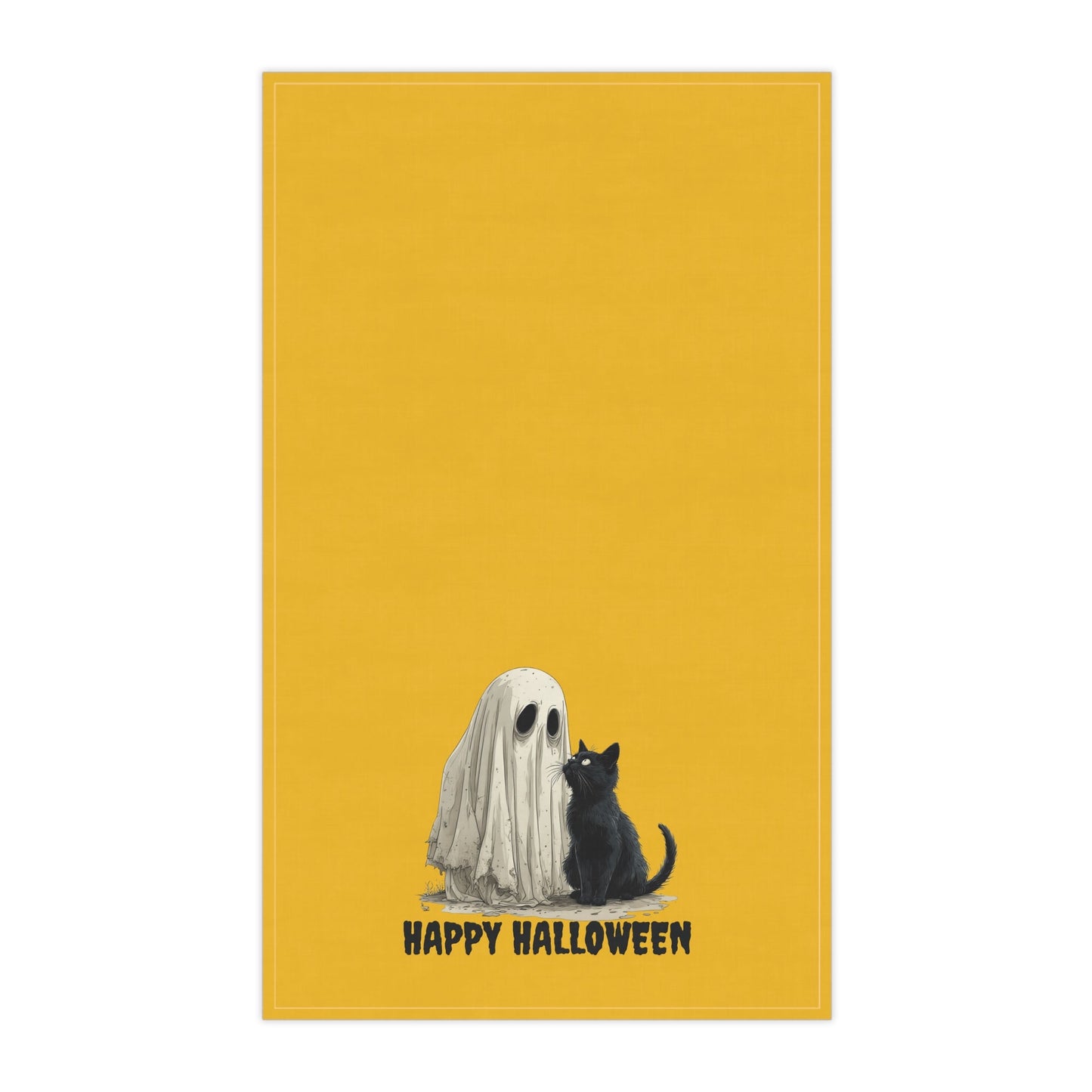 Torchons de cuisine Halloween Fantôme & Chat - Designs Effrayants pour Votre Cuisine