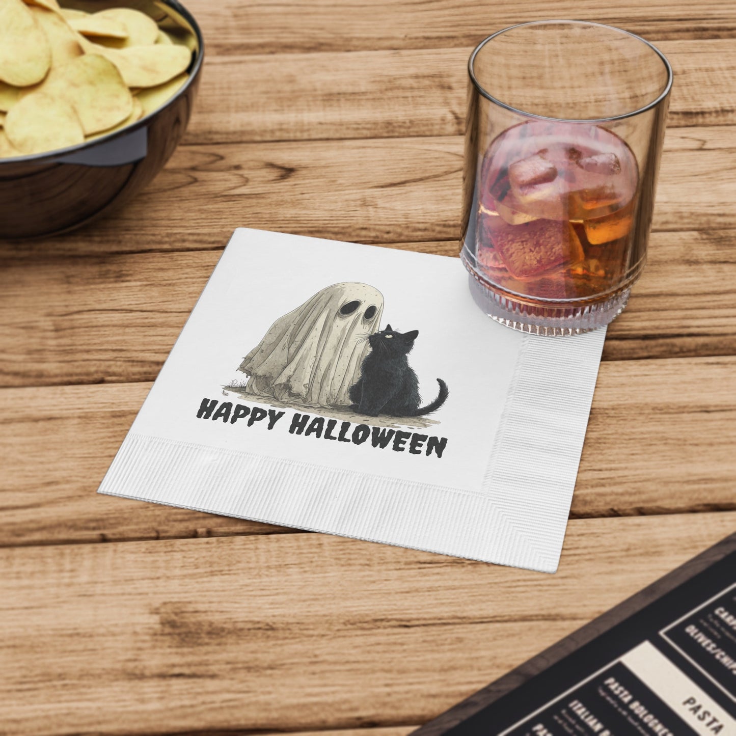 Serviettes de fête d'Halloween à thème effrayant