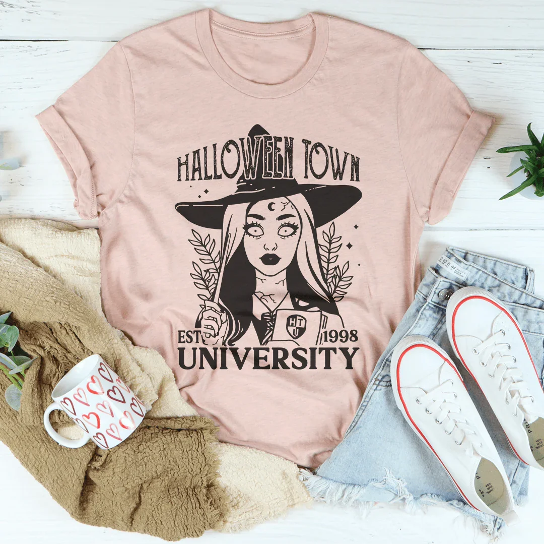 Camiseta universitaria de Halloween Town
