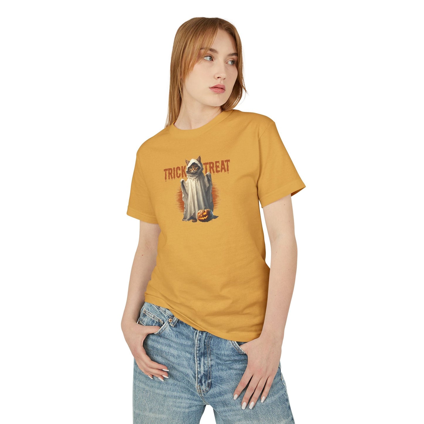 Camiseta Unisex de Halloween Trick-or-Treat Kitty
