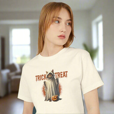 Camiseta Unisex de Halloween Trick-or-Treat Kitty