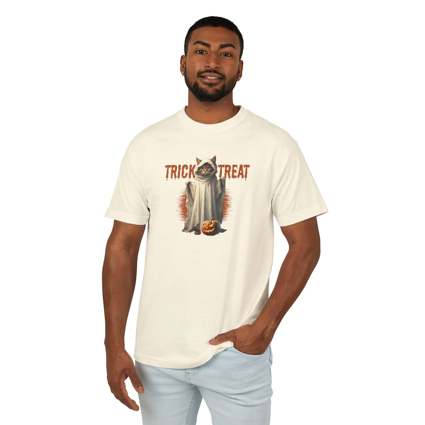 Camiseta Unisex de Halloween Trick-or-Treat Kitty