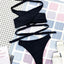 Ensemble de bikinis croisés à col halter - Maillots de bain pour femmes