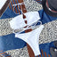 Ensemble de bikinis croisés à col halter - Maillots de bain pour femmes