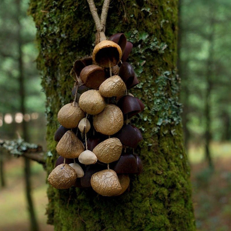Carillon en Coquilles de Graines Fait Main – Son Naturel de la Forêt Tropicale