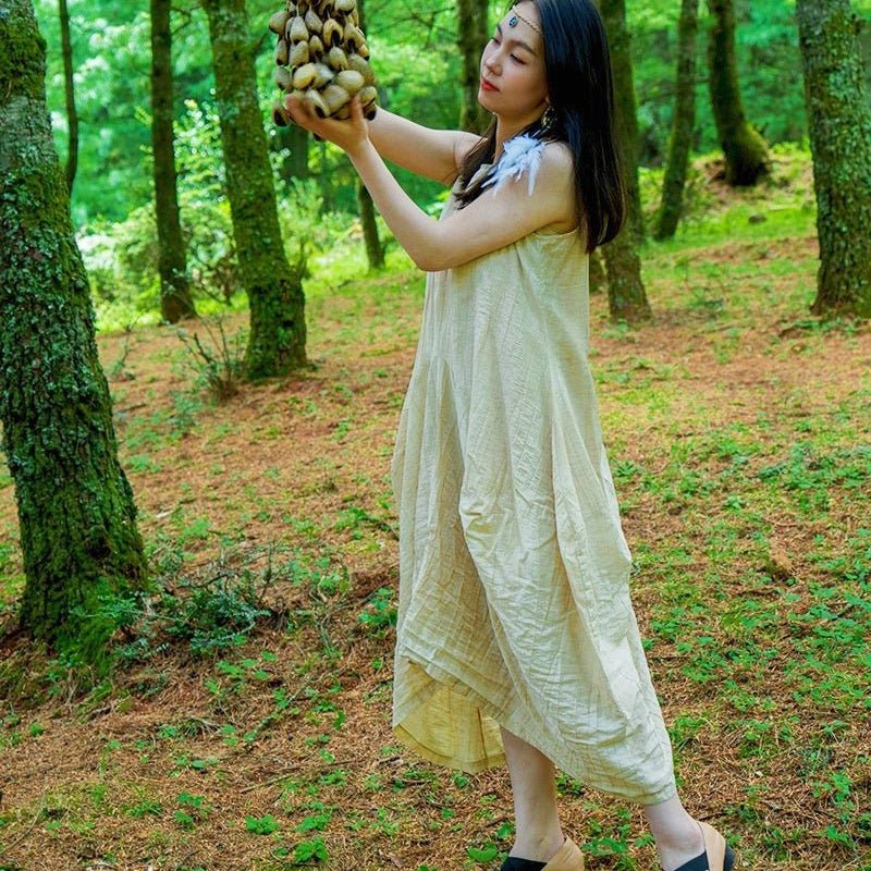 Handmade Panji White Fruit Seed Shell Hand Bell