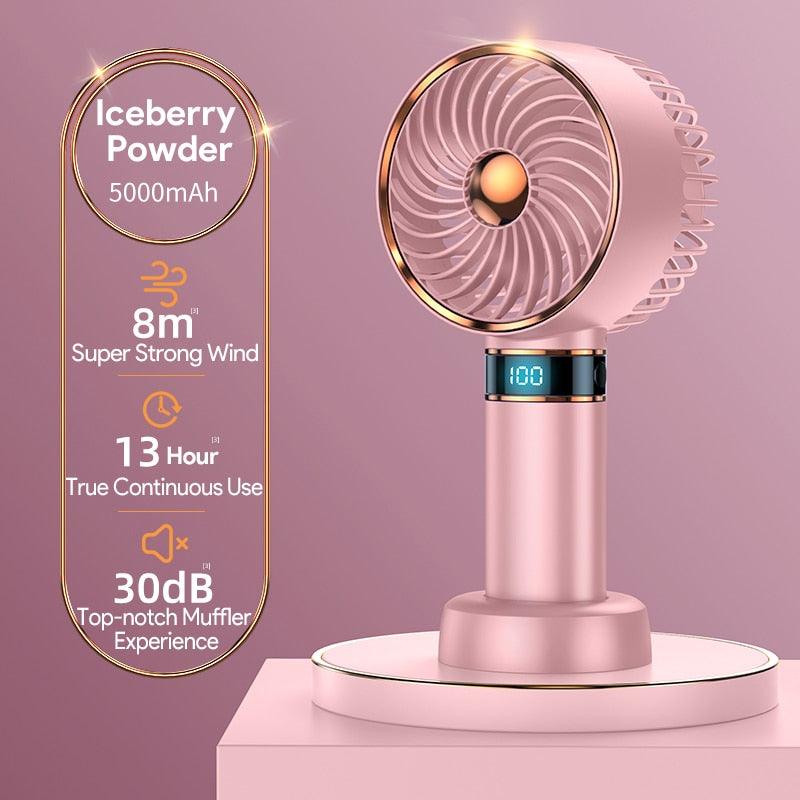 Portable USB Rechargeable Handheld Mini Fan