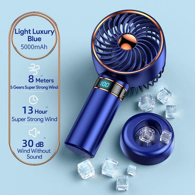 Portable USB Rechargeable Handheld Mini Fan