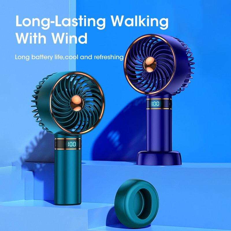Portable USB Rechargeable Handheld Mini Fan