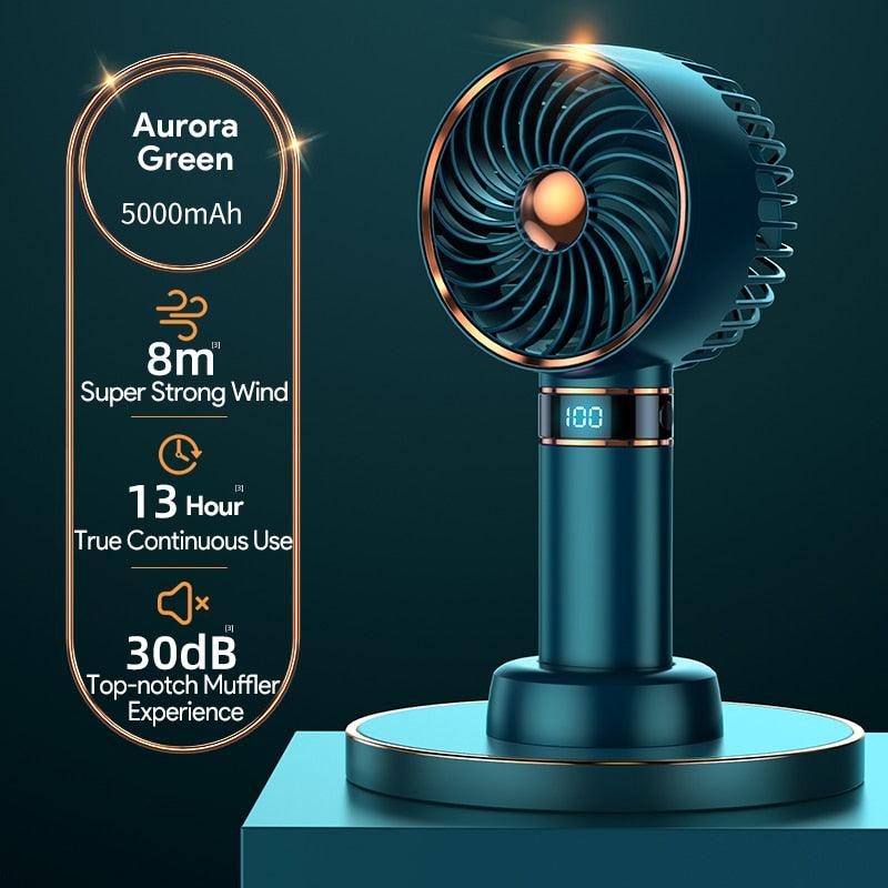 Portable USB Rechargeable Handheld Mini Fan