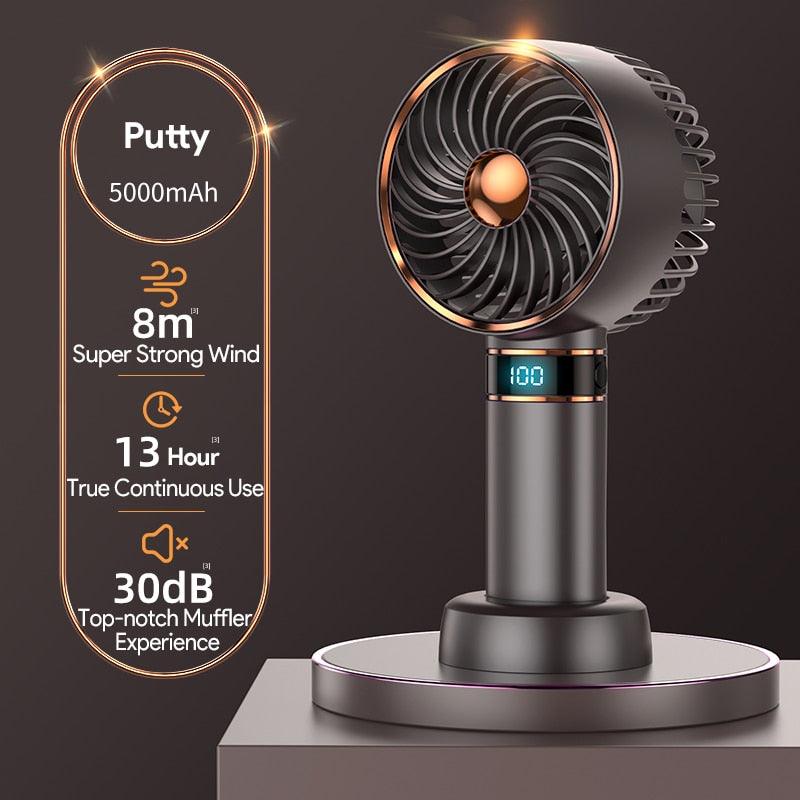 Portable USB Rechargeable Handheld Mini Fan