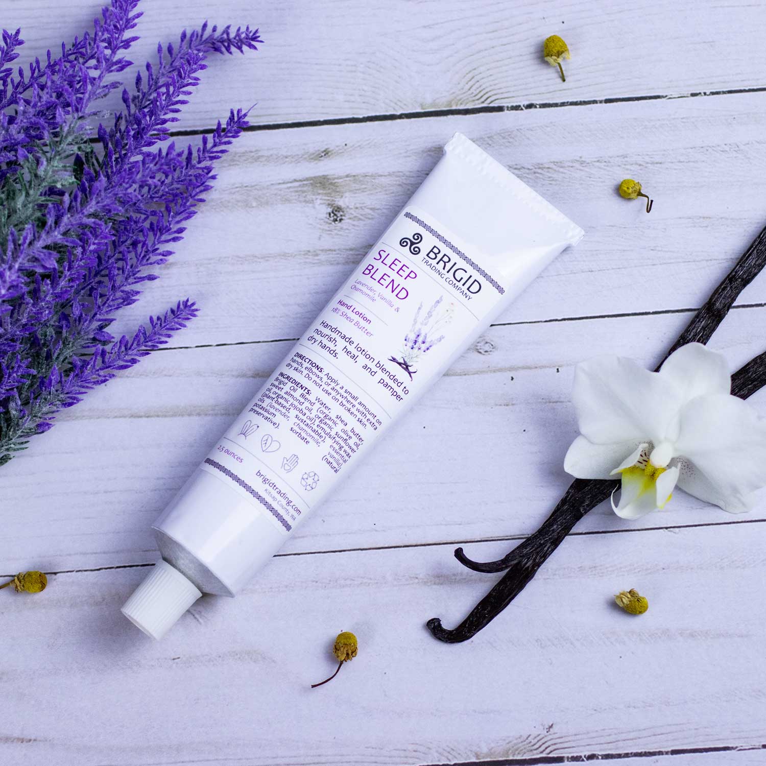 Calming Sleep Hand Lotion - Lavender, Chamomile & Vanilla Essence - Korvel
