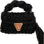 Sac à bandoulière en crochet tissé à la main avec des franges