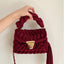 Sac à bandoulière en crochet tissé à la main avec des franges