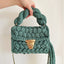 Sac à bandoulière en crochet tissé à la main avec des franges