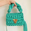 Sac à bandoulière en crochet tissé à la main avec des franges