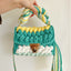 Sac à bandoulière en crochet tissé à la main avec des franges