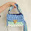 Sac à bandoulière en crochet tissé à la main avec des franges