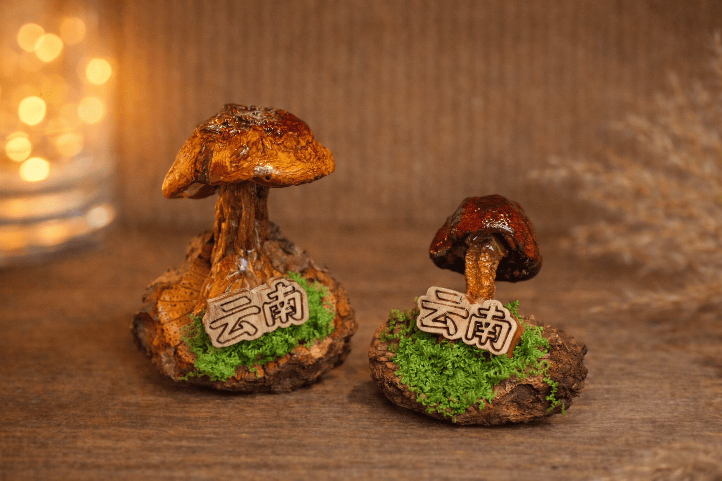 Handcrafted Real-Mushroom Fridge Magnets – Nature Preserved in Art