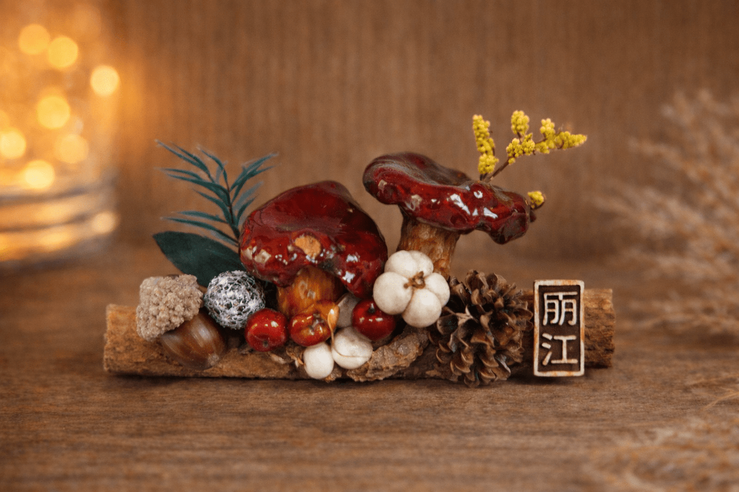 Handcrafted Real-Mushroom Fridge Magnets – Nature Preserved in Art