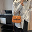 Elegant Handheld Bamboo Saddle Bag for Women