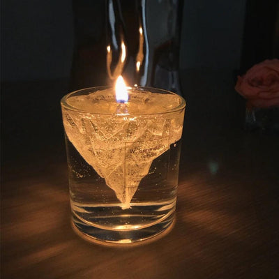 Bougie Iceberg Artisanale Élégante - Décor Unique pour la Maison