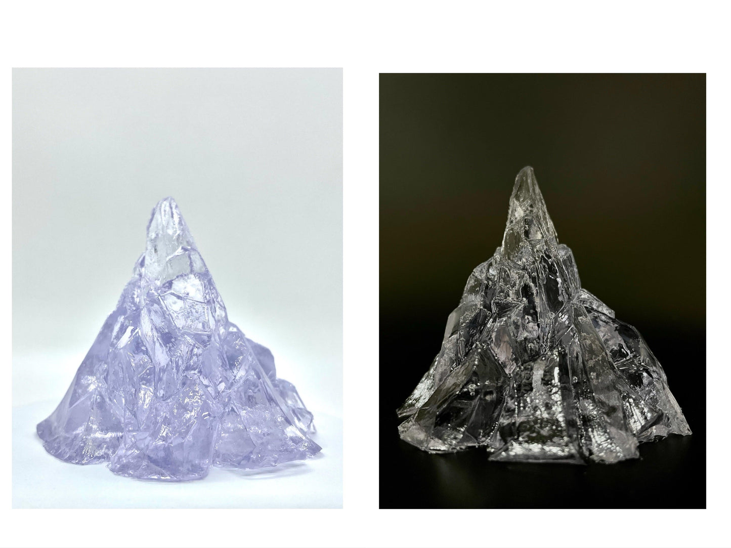 Elegant Handmade Iceberg Candle - Unique Home Decor