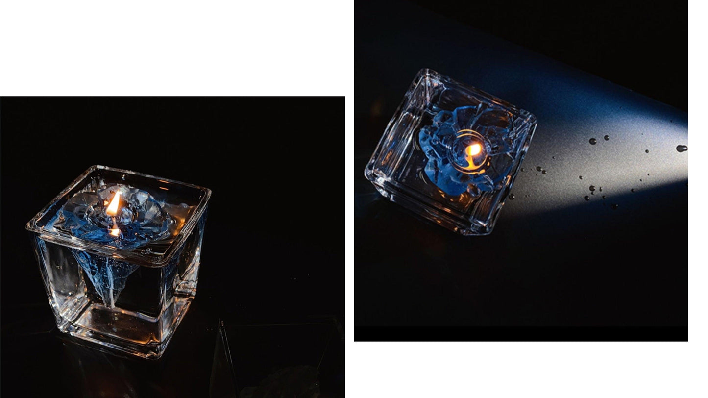 Elegant Handmade Iceberg Candle - Unique Home Decor