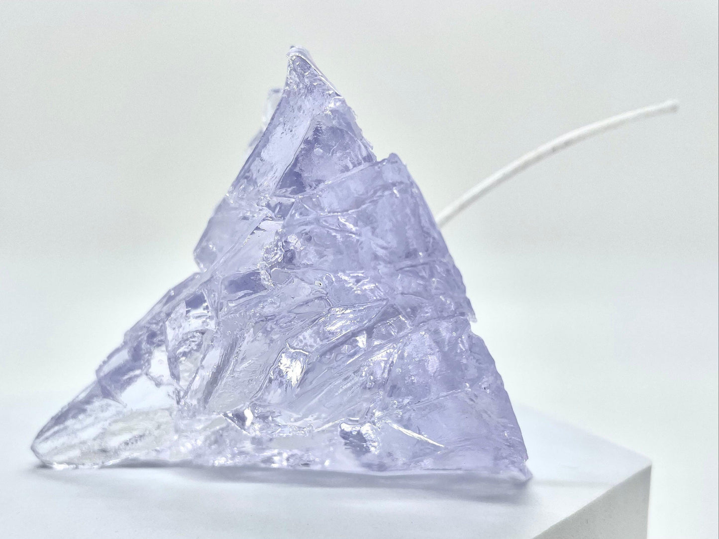 Elegant Handmade Iceberg Candle - Unique Home Decor