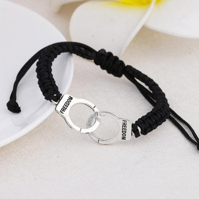Bracelets en Cuir Ajustables Faits Main pour Couples