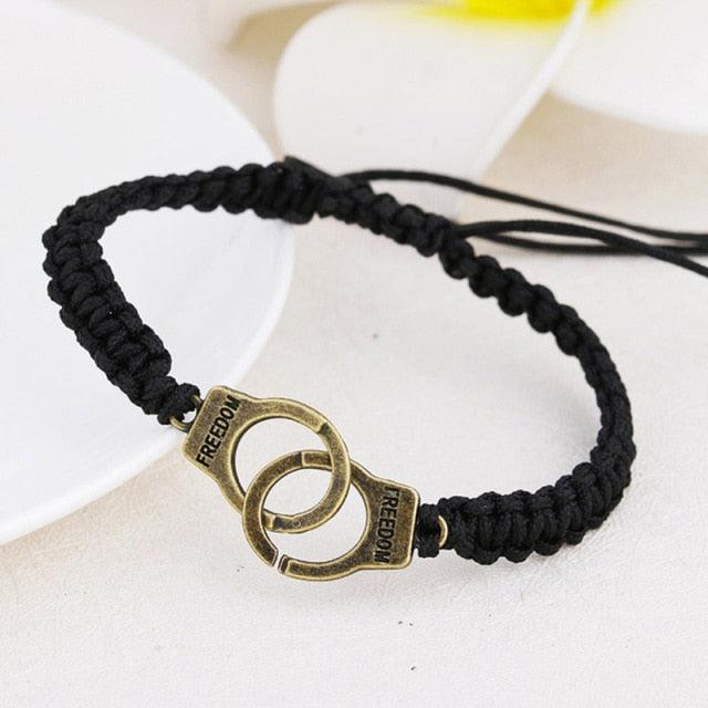 Bracelets en Cuir Ajustables Faits Main pour Couples