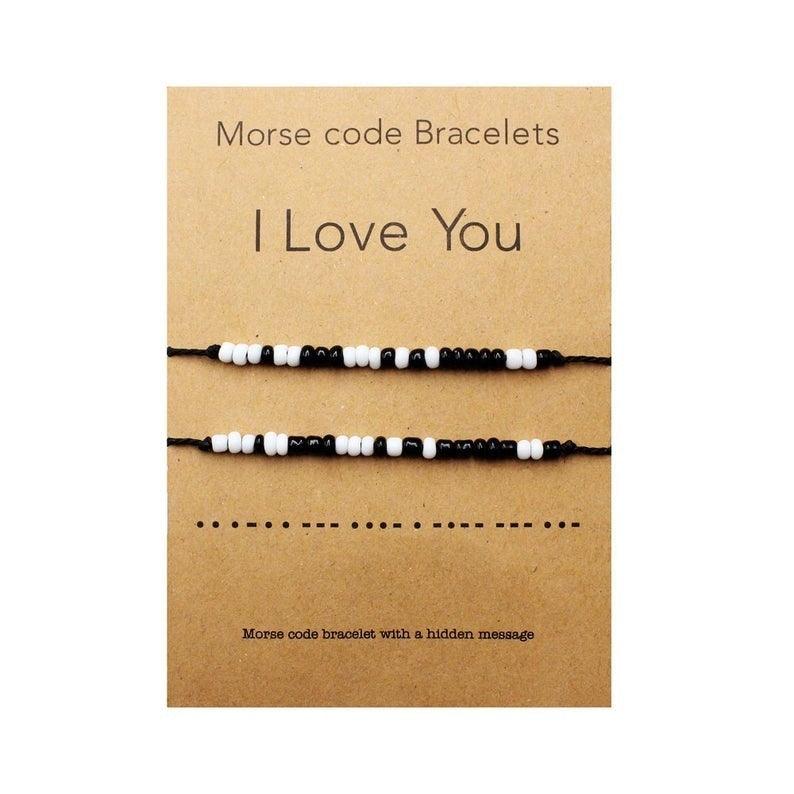 Bracelet pour couples fait main - Bijoux relation ajustables