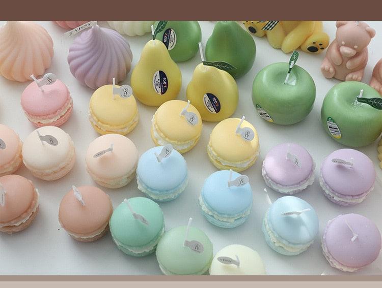 Handmade Macaron Scented Candle Set for Home Decor