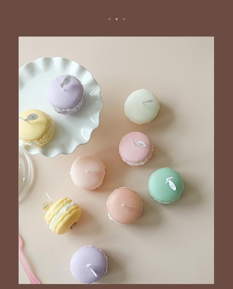 Handmade Macaron Scented Candle Set for Home Decor