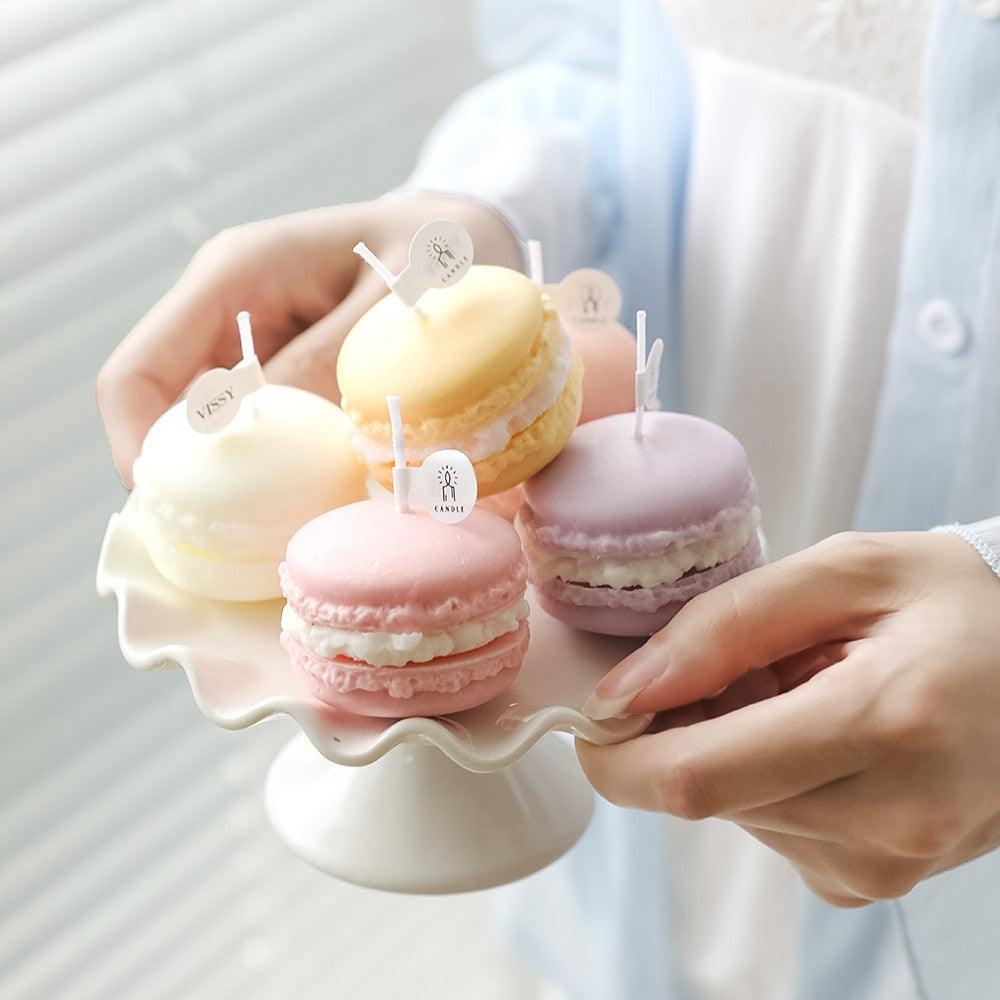 Handmade Macaron Scented Candle Set for Home Decor