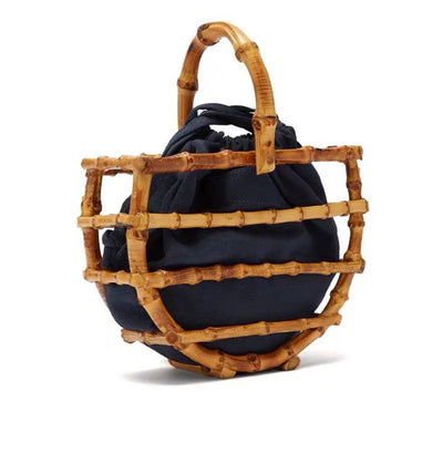 Handmade Bamboo Knot Bag with Tassels