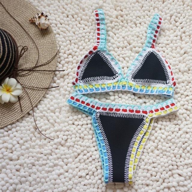 Handmade Crochet Knit Bikini Set for Women