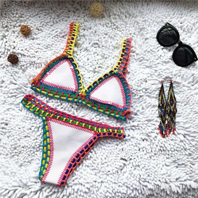 Handmade Crochet Knit Bikini Set for Women