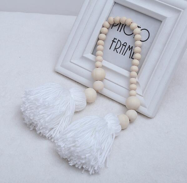 Nordic Wooden Beads Moon & Star Crib Mobile