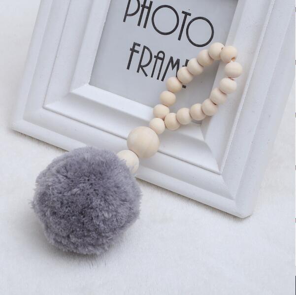 Nordic Wooden Beads Moon & Star Crib Mobile