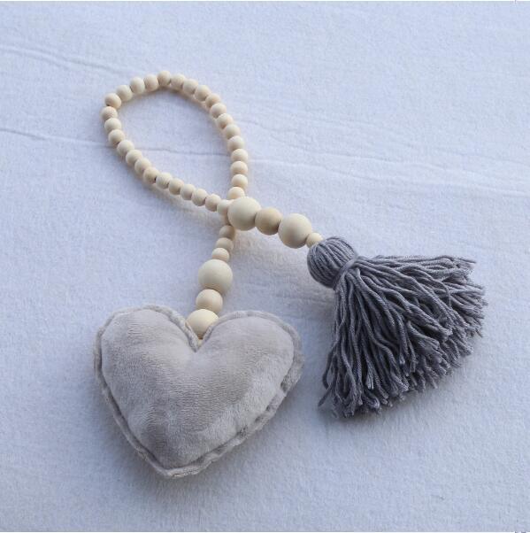 Nordic Wooden Beads Moon & Star Crib Mobile