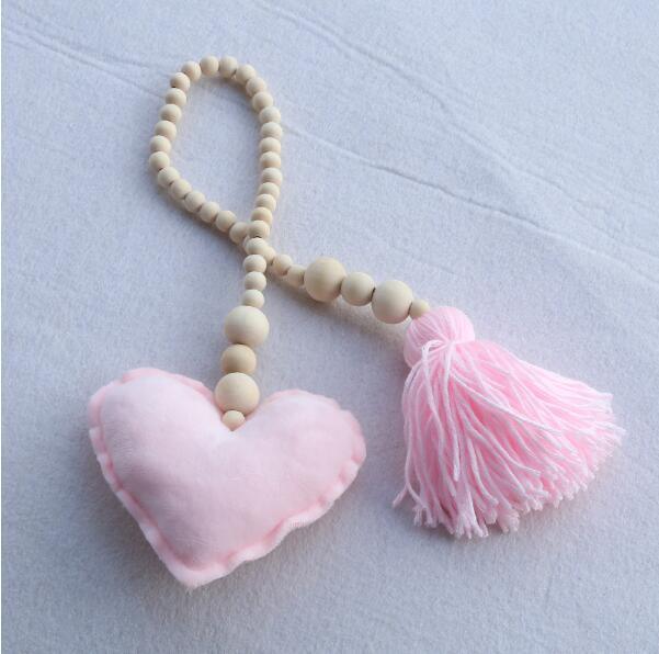 Nordic Wooden Beads Moon & Star Crib Mobile