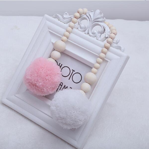 Nordic Wooden Beads Moon & Star Crib Mobile